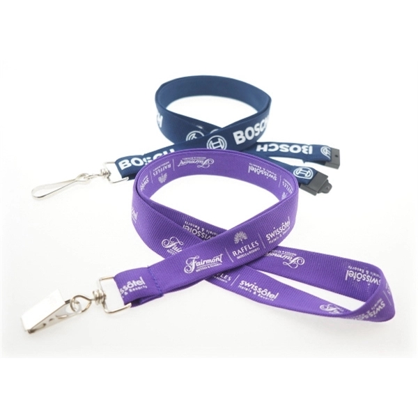35" x 3/4" polyester tubular lanyard with buckle. Assembled in the... from ASI 30250 AZX Sport USA