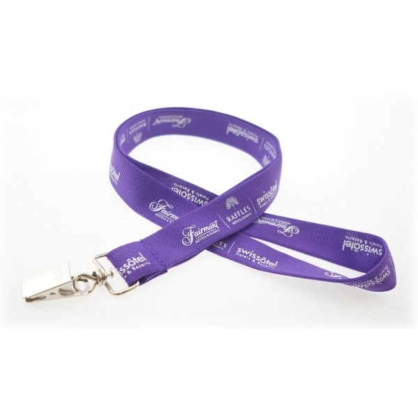35" x 3/4" polyester tubular lanyard with buckle. Assembled in the... from ASI 30250 AZX Sport USA