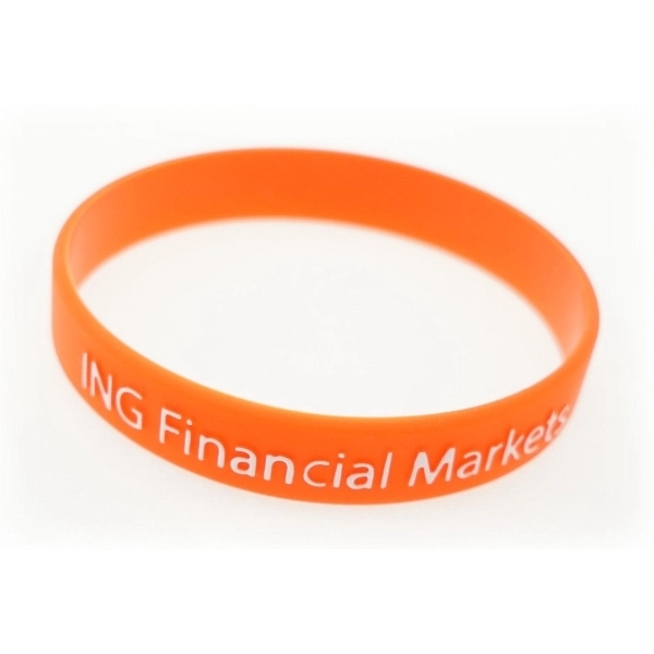 7" or 8" 1/2" thick recycled silicone wristbands. Assembled in the... from ASI 30250 AZX Sport USA