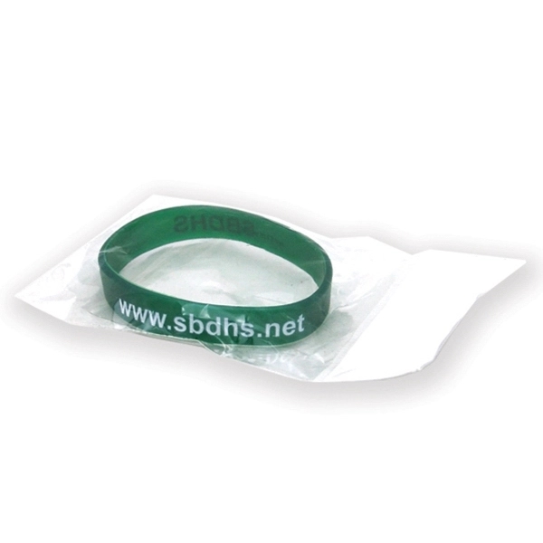 7" or 8" 1/2" thick recycled silicone wristbands. Assembled in the... from ASI 30250 AZX Sport USA