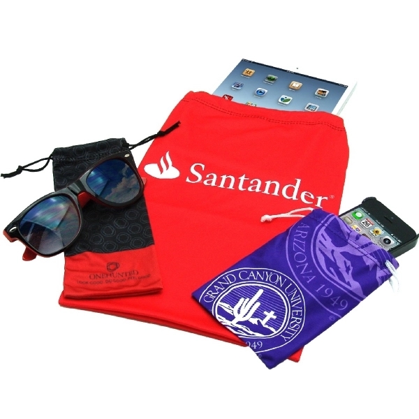 3.25" x 8" microfiber eyeglass pouch. Assembled in the USA.... from ASI 30250 AZX Sport USA