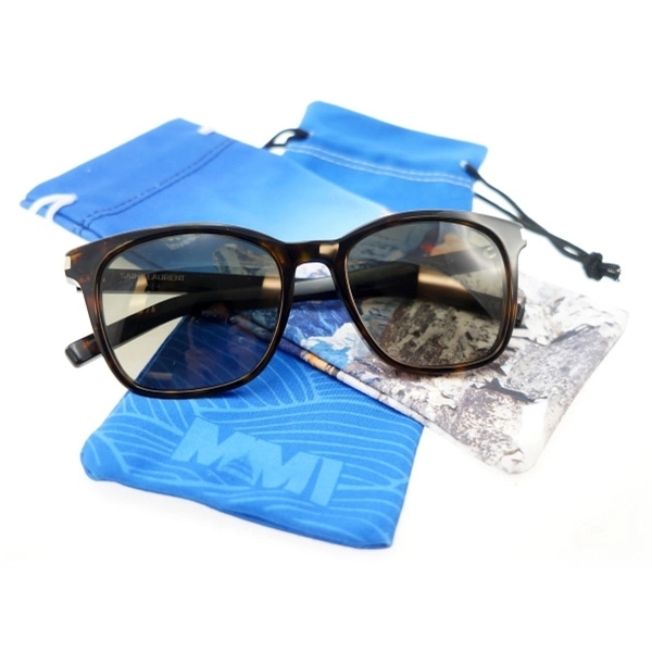 3.25" x 8" microfiber eyeglass pouch. Assembled in the USA.... from ASI 30250 AZX Sport USA