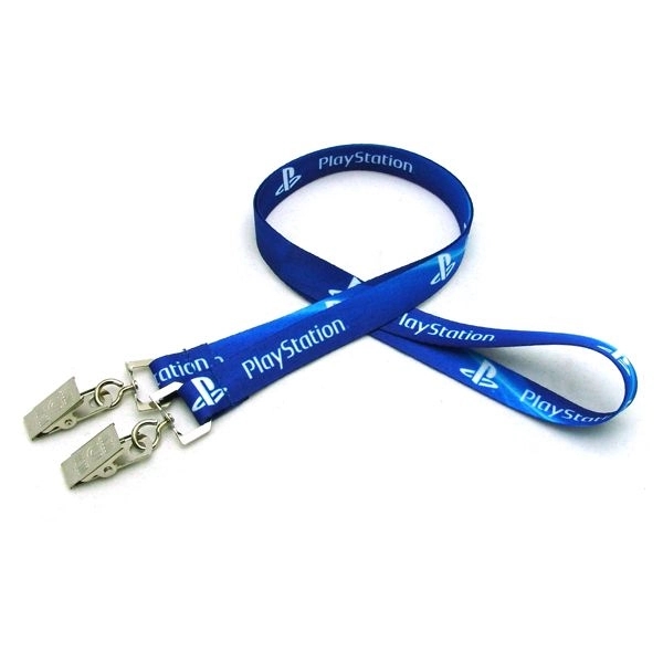 35" polyester 7/8" wide lanyards with double standard hardware and digital... from ASI 30250 AZX Sport USA