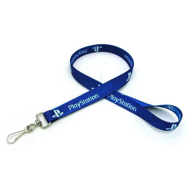 35" polyester 5/8" wide lanyards with J-hook hardware and digital sublimation... from ASI 30250 AZX Sport USA