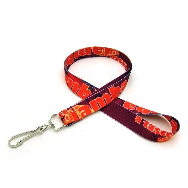 35" polyester lanyards with J-hook hardware and digital sublimation imprint.... from ASI 30250 AZX Sport USA