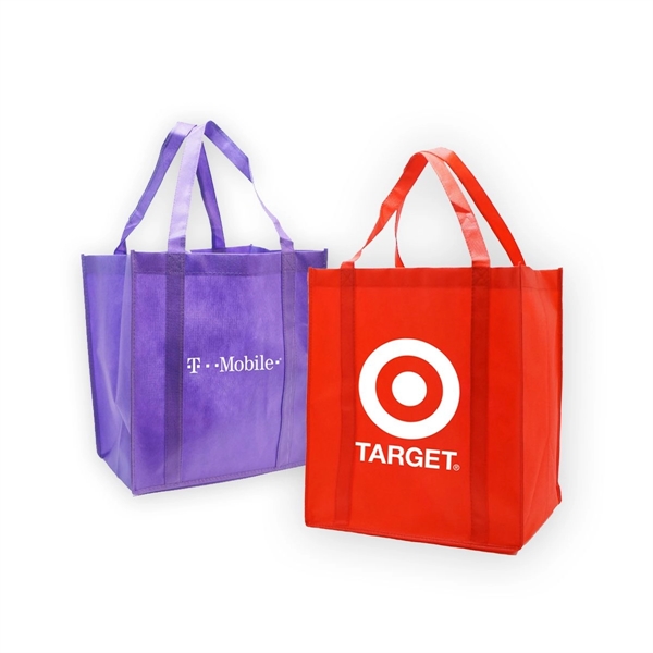 12" x 13" x 8" 100GSM non-woven grocery tote with reinforced... from ASI 30250 AZX Sport USA