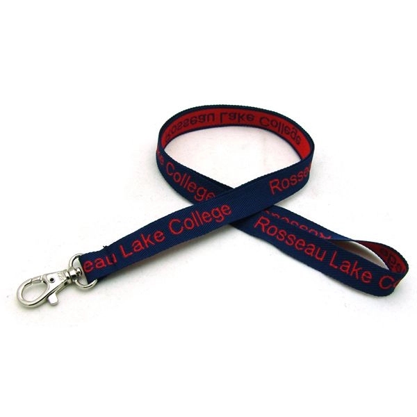 35" long 5/8" wide coarse polyester V-neck lanyard with swivel hook... from ASI 30250 AZX Sport USA