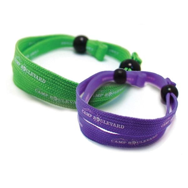 10" x 3/8" knit polyester adjustable bracelet. Assembled in the USA.... from ASI 30250 AZX Sport USA