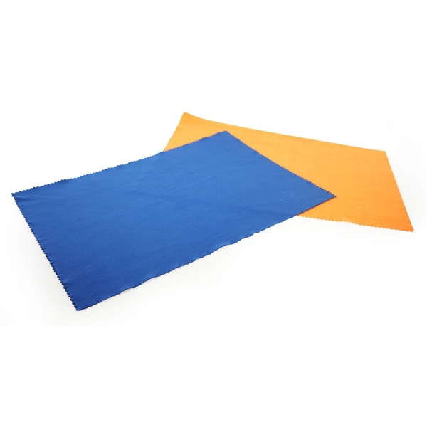 8" x 12" 210G microfiber cleaning cloth with debossed imprint.... from ASI 30250 AZX Sport USA