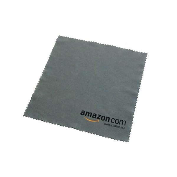 6" x 6" microfiber cleaning cloth with silkscreen imprint.  Assembled... from ASI 30250 AZX Sport USA