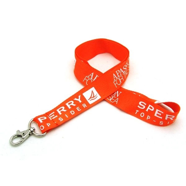 35" x 1" flat ribbed polyester lanyard with deluxe swivel hook... from ASI 30250 AZX Sport USA