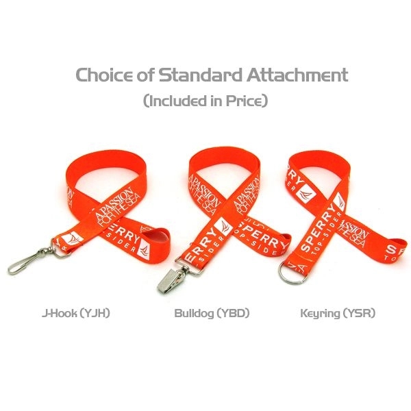 35" x 3" flat ribbed polyester lanyard with keyring hardware and... from ASI 30250 AZX Sport USA