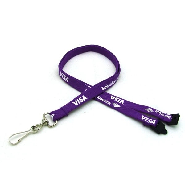35" x 3/4" tubular lanyard with sewn-on breakaway hardware and silkscreen... from ASI 30250 AZX Sport USA