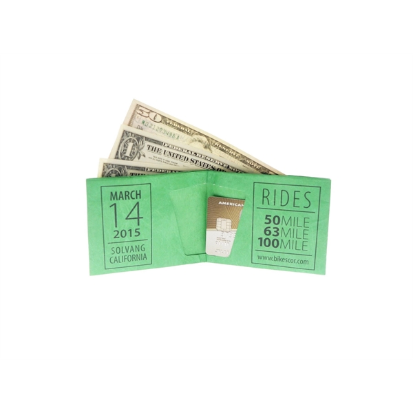 8" x 3.25" Tyvek wallet. Tear and water resistant. Assembled in... from ASI 30250 AZX Sport USA