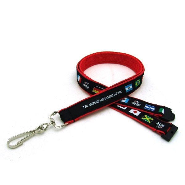 35" x 3/4" heavy duty polyester lanyard with sewn-on breakaway lanyard... from ASI 30250 AZX Sport USA