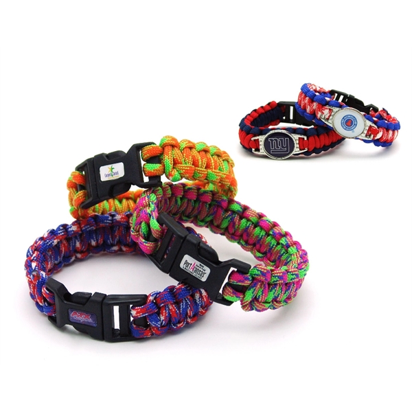 9.25" x 0.75" paracord safety and survival bracelet. Assembled in the... from ASI 30250 AZX Sport USA