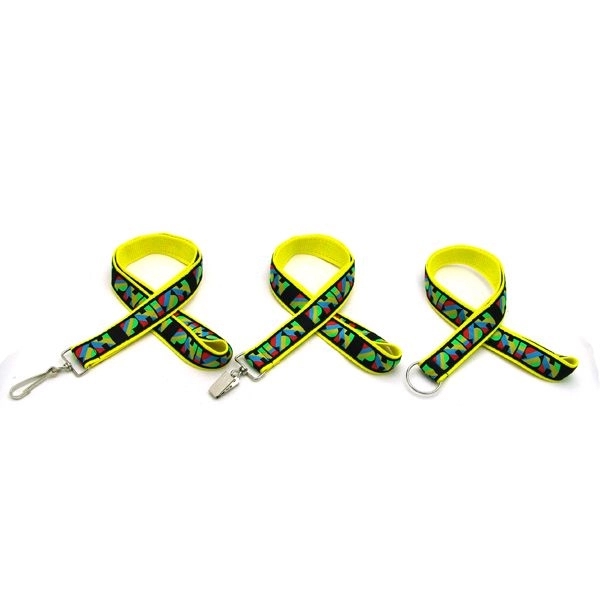 35" x 1" polyester lanyard with keyring hardware and woven imprint.... from ASI 30250 AZX Sport USA