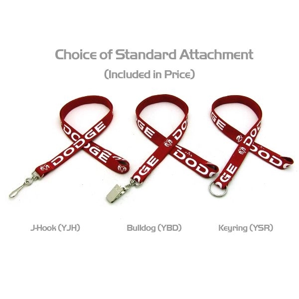 35" x 5/8" tubular knit lanyard with J-hook hardware and silkscreen... from ASI 30250 AZX Sport USA