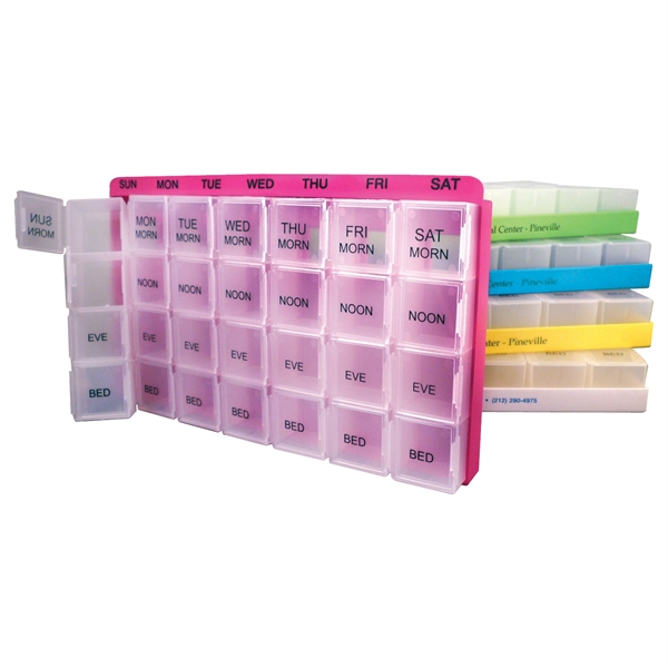Translucent medicine case with compartments for every day of the week.... from ASI 92977 UniversalPromo, Inc / UP Line