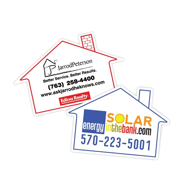 2.25"W x 2.5"H x 0.02"D house shaped magnet with full color... from ASI 92977 UniversalPromo, Inc / UP Line