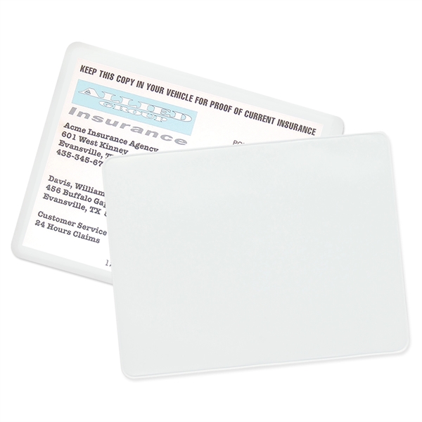 Proof of insurance holder made of vinyl and measuring 4.5"H x... from ASI 54040 Fey Promo