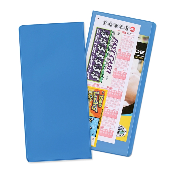 Lottery ticket holder made of vinyl measuring 9.5"H x 4.5"W with... from ASI 54040 Fey Promo