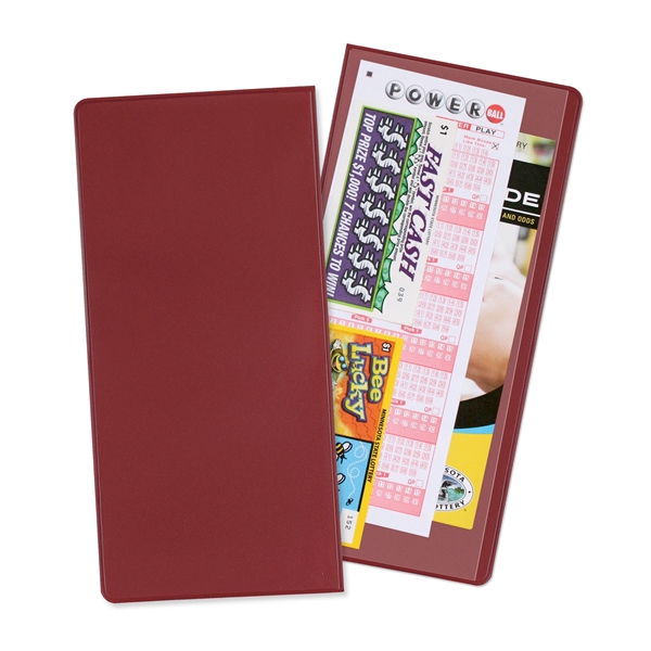 Lottery ticket holder made of vinyl measuring 9.5"H x 4.5"W with... from ASI 54040 Fey Promo