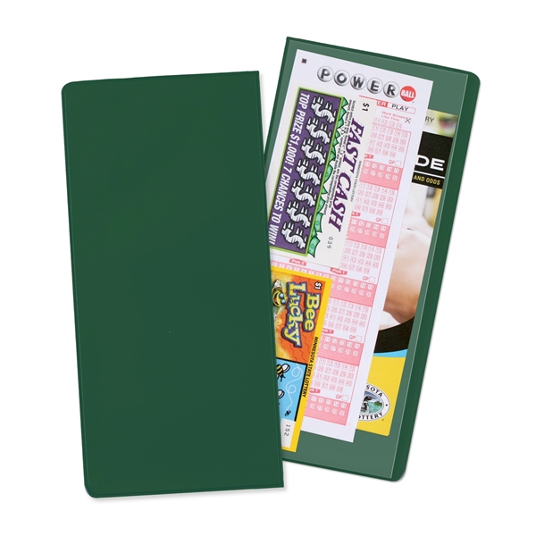 Lottery ticket holder made of vinyl measuring 9.5"H x 4.5"W with... from ASI 54040 Fey Promo