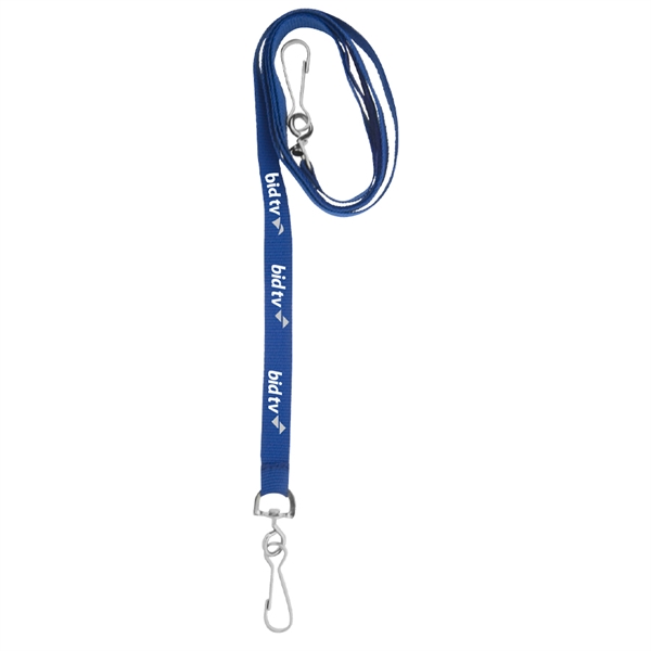 3/8" x 18" polyester lanyard with one attachment on each end;... from ASI 43442 ZZ DROPPED - High Caliber Line USA / High Caliber Line