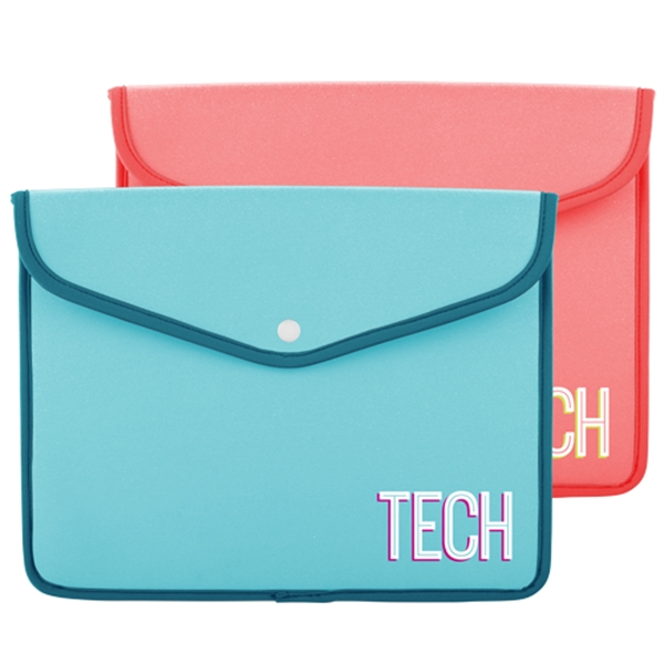 Neoprene snapfolio sleeve for tablet with snap closure. Comes in three... from ASI 74710 Numo / NUMO