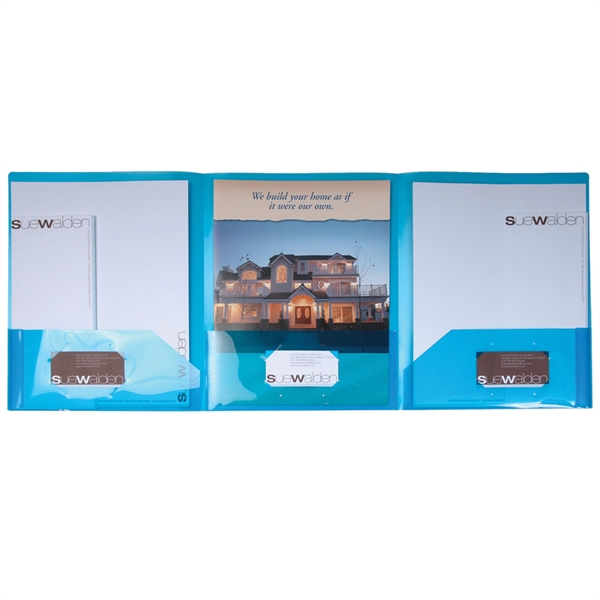 9 3/8" x 11 11/16" x 1/8" translucent presentation folder with... from ASI 52541 Epoly Corp