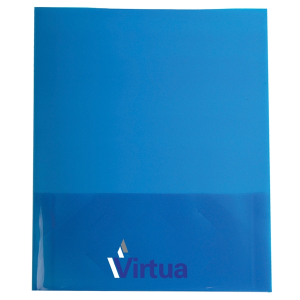 9 3/8" x 11 11/16" x 1/8" translucent presentation folder with... from ASI 52541 Epoly Corp