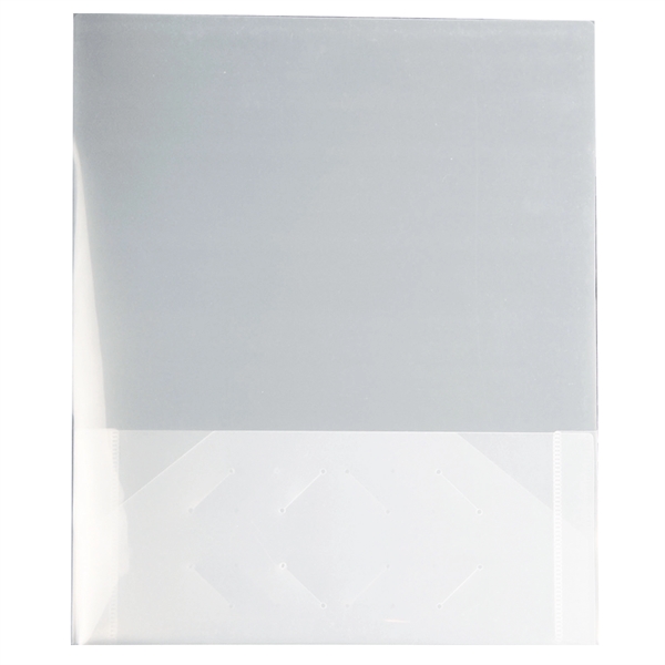 9 3/8" x 11 11/16" x 1/8" translucent presentation folder with... from ASI 52541 Epoly Corp