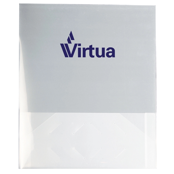 9 3/8" x 11 11/16" x 1/8" translucent presentation folder with... from ASI 52541 Epoly Corp