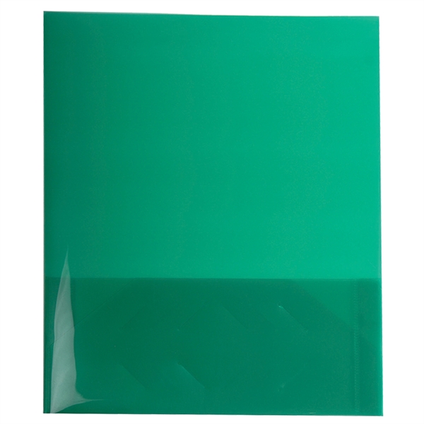 9 3/8" x 11 11/16" x 1/8" translucent presentation folder with... from ASI 52541 Epoly Corp