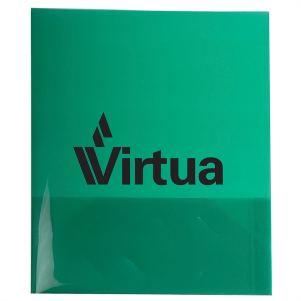 9 3/8" x 11 11/16" x 1/8" translucent presentation folder with... from ASI 52541 Epoly Corp