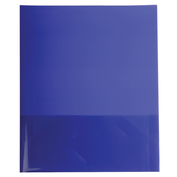 9 3/8" x 11 11/16" x 1/8" translucent presentation folder with... from ASI 52541 Epoly Corp