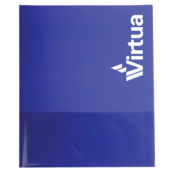 9 3/8" x 11 11/16" x 1/8" translucent presentation folder with... from ASI 52541 Epoly Corp