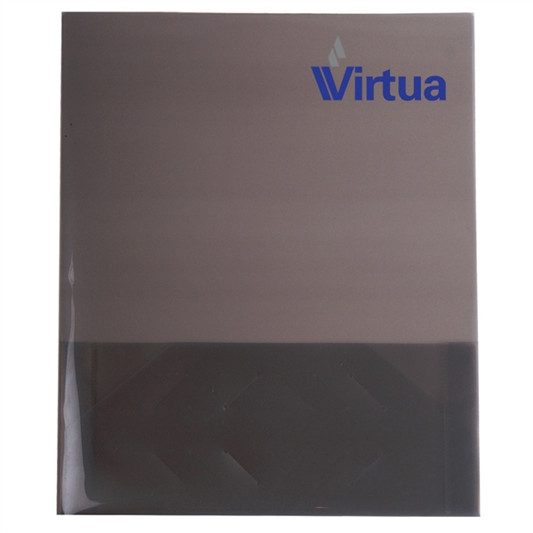 9 3/8" x 11 11/16" x 1/8" translucent presentation folder with... from ASI 52541 Epoly Corp