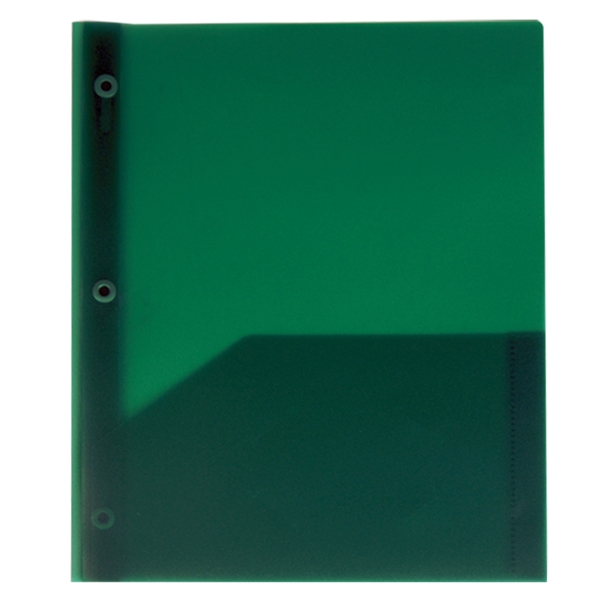 9 3/8" x 11 3/8" satin finish polypropylene folder with three... from ASI 52541 Epoly Corp