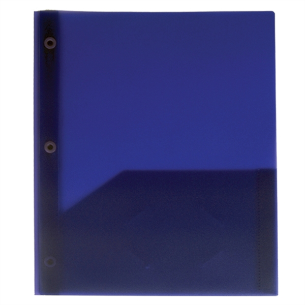9 3/8" x 11 3/8" satin finish polypropylene folder with three... from ASI 52541 Epoly Corp