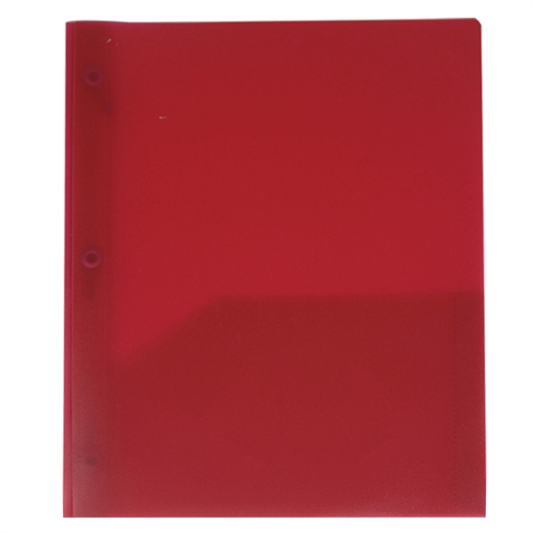 9 3/8" x 11 3/8" satin finish polypropylene folder with three... from ASI 52541 Epoly Corp