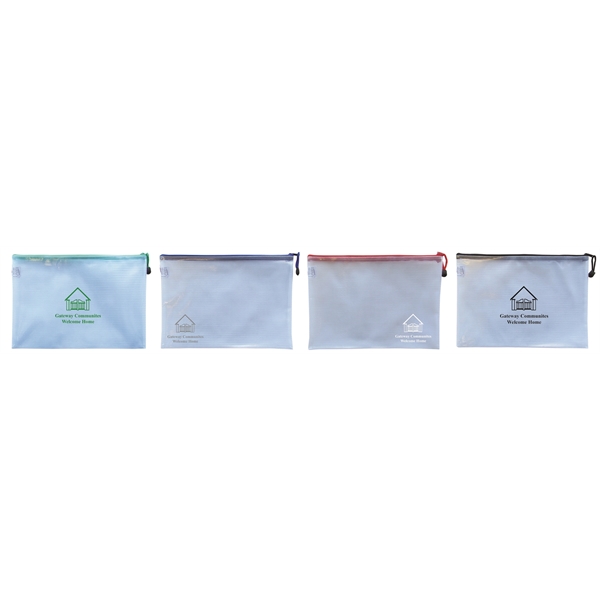 13 1/4" x 9 1/4" Polyweave® medium zippered document bags.... from ASI 52541 Epoly Corp