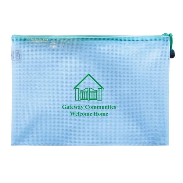 13 1/4" x 9 1/4" Polyweave® medium zippered document bags.... from ASI 52541 Epoly Corp