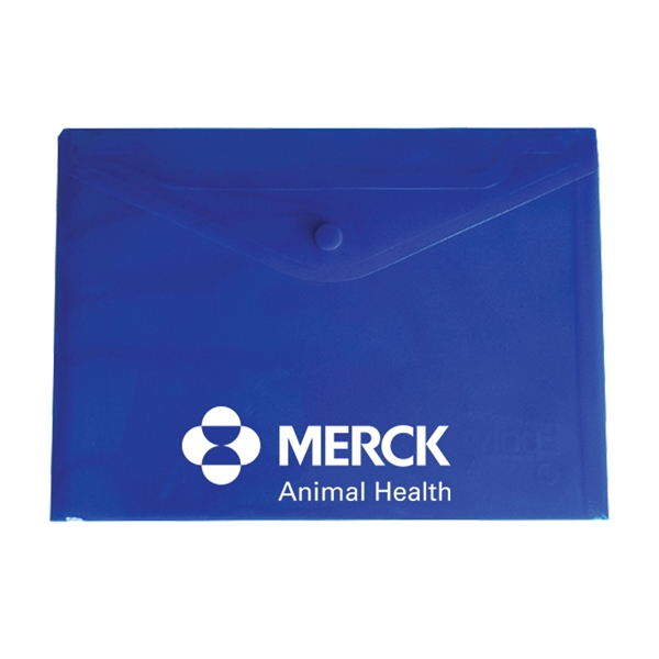 Invitation envelope with soft ribbing, a snap closure, and several translucent... from ASI 52541 Epoly Corp