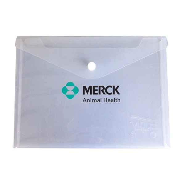 Invitation envelope with soft ribbing, a snap closure, and several translucent... from ASI 52541 Epoly Corp