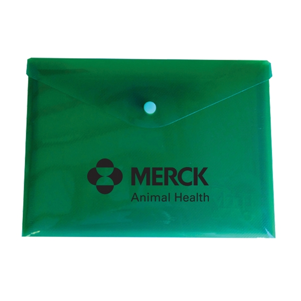 Invitation envelope with soft ribbing, a snap closure, and several translucent... from ASI 52541 Epoly Corp