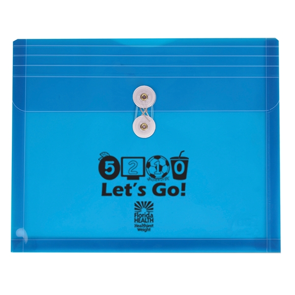 12" x 9 5/8" x 1 1/8" translucent polypropylene document envelope... from ASI 52541 Epoly Corp