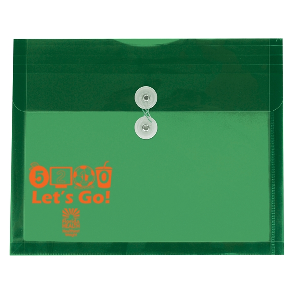 12" x 9 5/8" x 1 1/8" translucent polypropylene document envelope... from ASI 52541 Epoly Corp