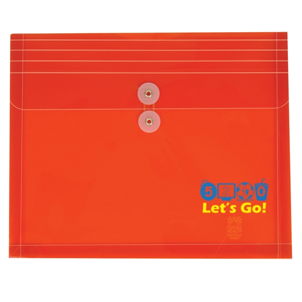 12" x 9 5/8" x 1 1/8" translucent polypropylene document envelope... from ASI 52541 Epoly Corp